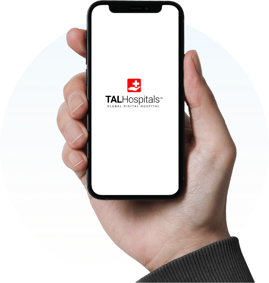TALHospitals app on mobile